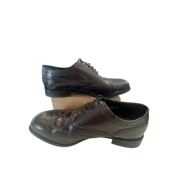 Florsheim Lexington Mens Brown Leather Wingtip Oxford Dress Shoes Size 13 D - Picture 1 of 8